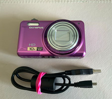 Olympus VR-310 Purple Compact Camera 14MP 10x Zoom +Battery USB 16GB SD