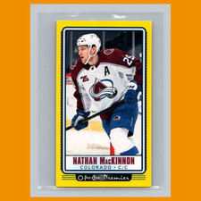 Nathan MacKinnon #P4 2021 O-Pee-Chee OPC Premier Tallboys Yellow Hockey Card NHL