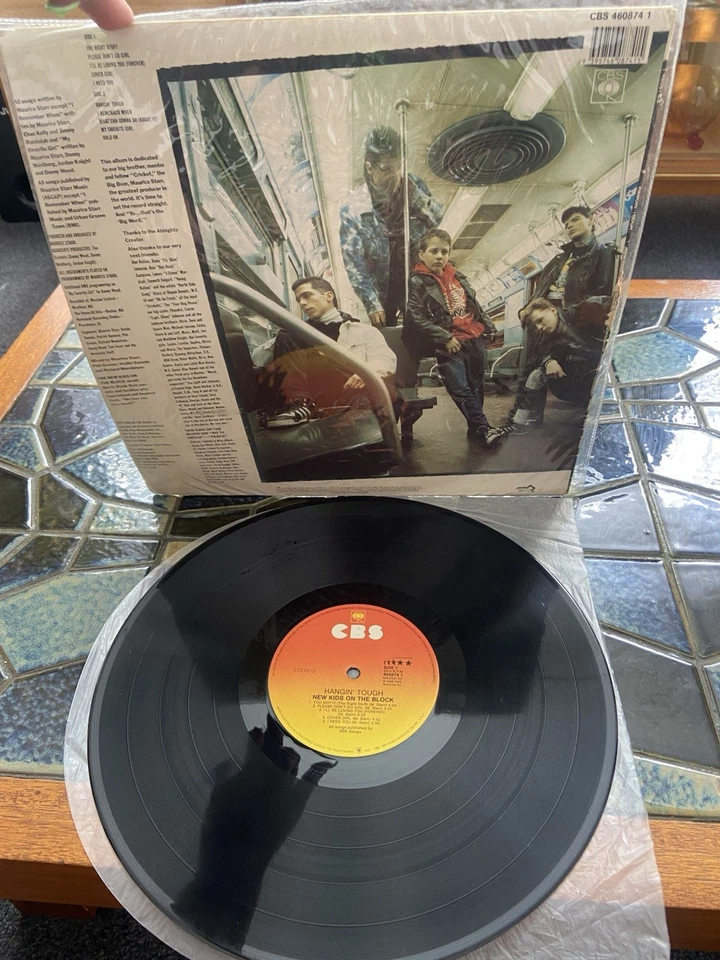 NEW KIDS ON THE BLOCK HANGIN’ TOUGH 1988 Vintage Vinyl Lp Record Album - Image 4 of 4