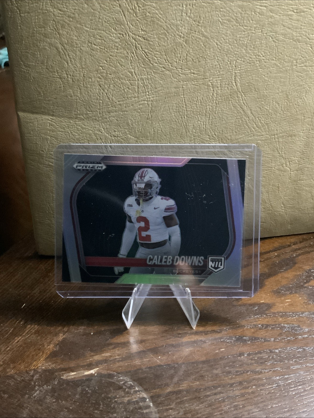 2025 Panini Prizm Black - Prospects Extended Caleb Downs #190 Silver Prizm (RC)