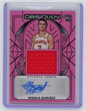 2024-25 Obsidian Basketball #235 NIKOLA DURISIC Pink RPA Rookie Patch Auto /49