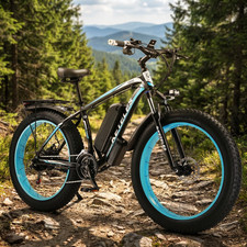 27MPH Electric Bicycle 1000W Motor 26" FatTire 21Speed 48V/15Ah E-Bike for adult