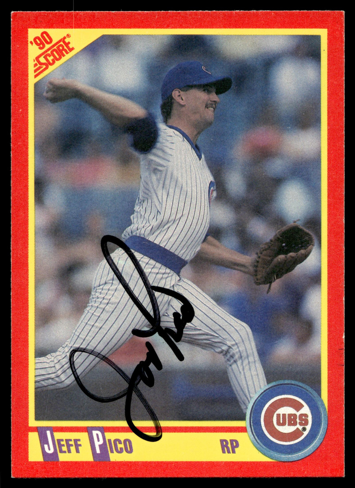 1990 Score #428 Jeff Pico AUTO