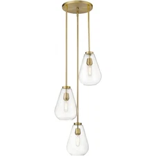 Z-Lite 488P8-3R-OBR Ayra 3 Light 18 inch Olde Brass Chandelier Ceiling Light