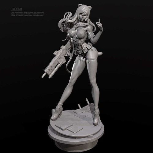 Shooter Lady 1/24 1/35 3D Print Model Kit Unpainted Unassembled TD-6198 GK - 第 1/5 張圖片