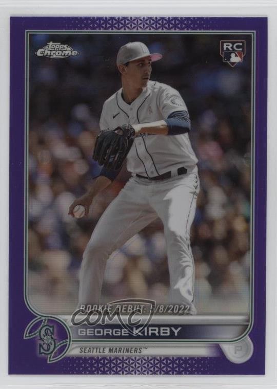 2022 Topps Chrome Update Rookie Debut Purple Refractor George Kirby #USC101 1md7