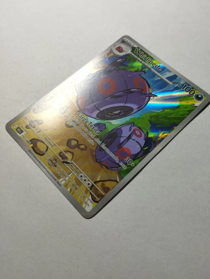 Whirlipede BLK Fulgor Negro Español Carta Pokémon JCC tcg. - Imagen 3 de 4