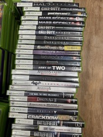 Lot Of 200+ Xbox 360 Video Games + 2 Xbox 360 Slim Consoles For Parts/Repair