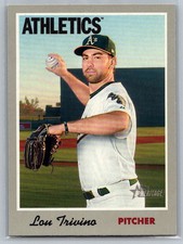 Lou Trivino 2019 Topps Heritage Oakland Athletics 55