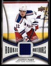 2013-14 Upper Deck Rookie Materials Jesper Fast New York Rangers #RM-JF