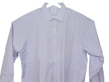 Brooks Brothers Regent Long Sleeve Men Shirt 18-35 Cotton Purple Plaid