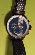 Invicta 19293 S1 Rally Watch Leather Band Quartz Chronograph 48mm