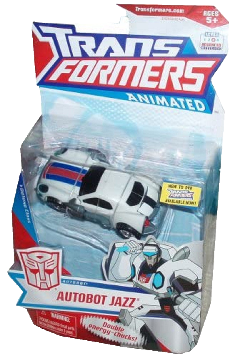 Transformers Animated Autobot JAZZ Deluxe Class New 2008 Factory