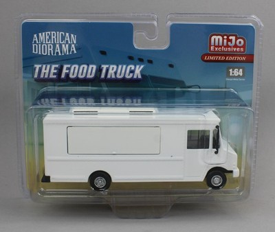 1:64 American Diorama *THE FOOD TRUCK* Plain White Truck *NIP*
