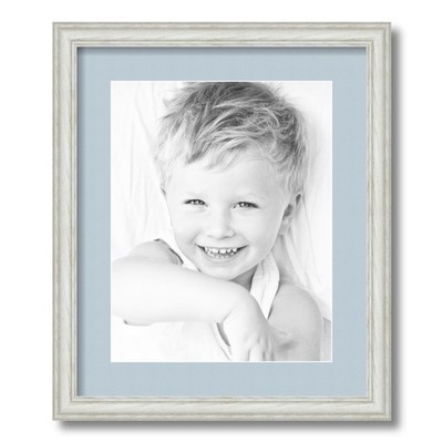 ArtToFrames Matted 15x18 White Picture Frame with 2'' Mat, 11x14 Opening 4098