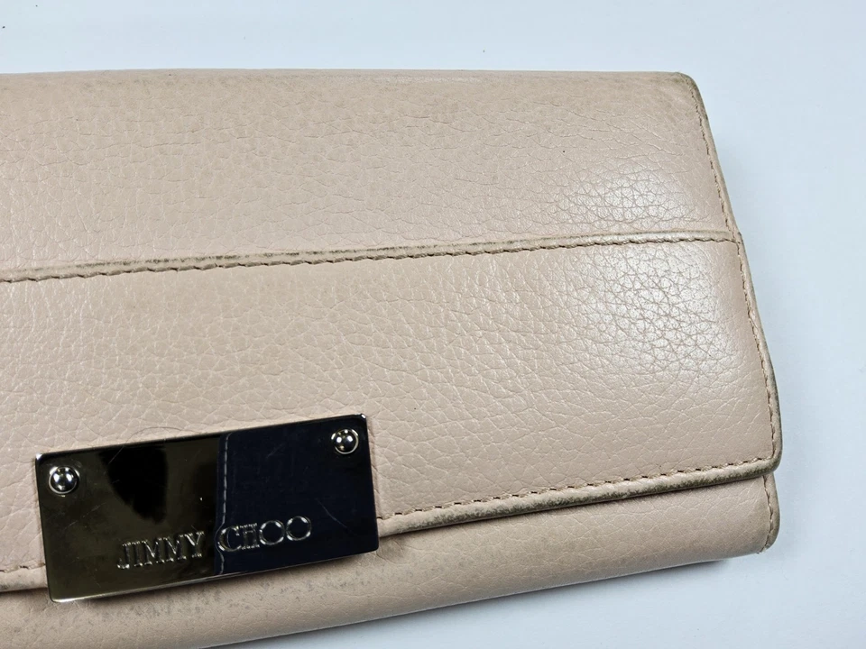 Cartera a Presión Jimmy Choo Cuero Tamaño Completo Rosa Foto 3 de 4