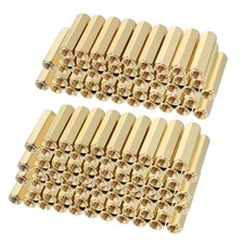 120pc Brass Straight PCB Female Thread Hex Standoff Spacer M3x5x16mm
