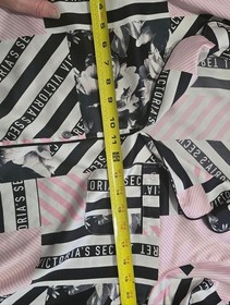 Victoria's Secret Pajama Set Women's Small Long Sleeve Button Up Top & Pants