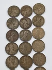 1909 P LINCOLN WHEAT PENNIES Copper Coin 1c Penny Cent VG Lot Of 18 Coins