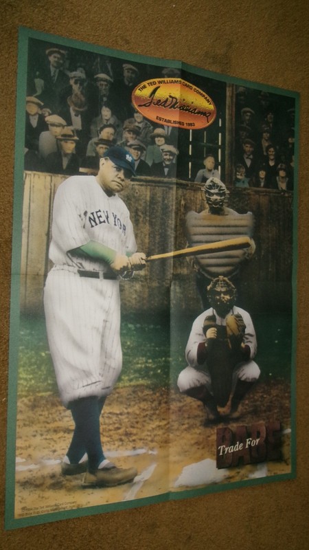 BABE RUTH...1994 Ted Williams Card Co...TRADE FOR BABE POSTER...new condition.