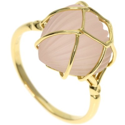 Dior Rosenquarz Ring K18 Gelbgold Damen [gebraucht]