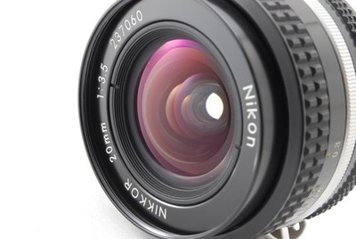 美品 Nikon Ai Nikkor 20mm f/3.5 #332 TOP MINT] Nikon AI-S AIS Nikkor 20mm f/3.5 MF Wide Angle Lens from