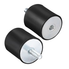 M10 Thread Male Female Rubber Mounts 50x50mm Vibration Isolators