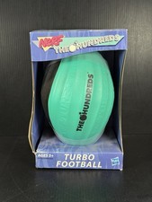 HASBRO NERF TURBO NEON GREEN FOOTBALL X THE HUNDREDS VINTAGE BRAND NEW IN BOX