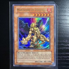 Manticore Of Darkness Ultra Rare Unlimited Yu-Gi-Oh Invasion Of Chaos IOC-067 LP