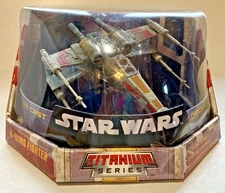 Star Wars Die Cast Titanium Series X-Wing Fighter 7" BRAND NEW
