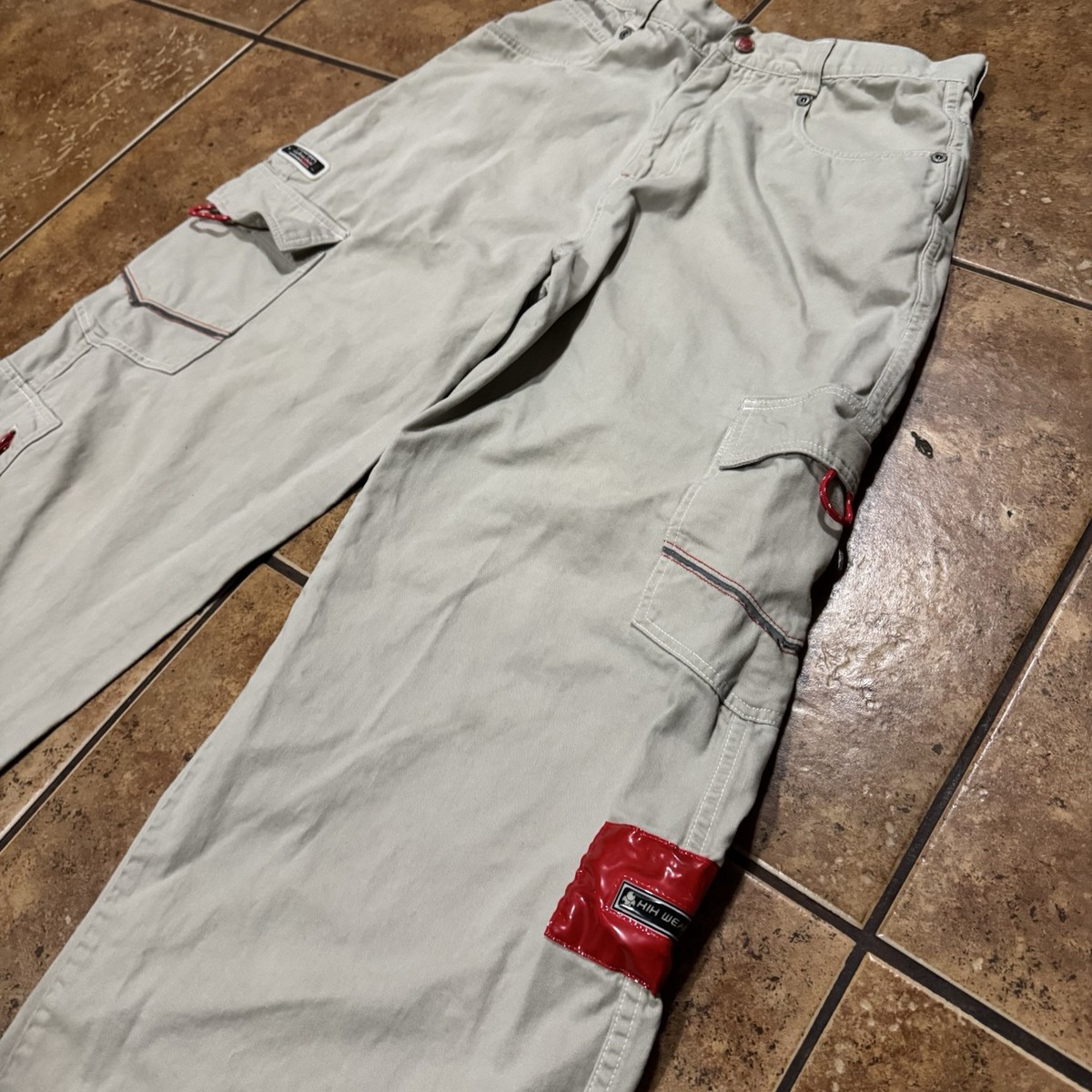 70's vintage フレアスラックス　アーカイブ　y2k グランジ Vintage Y2K Kikwear Cargo Pants Skater Grunge Rave Baggy