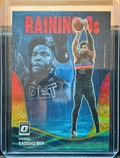 3239F 2022-23 Donruss Optic #15 Saddiq Bey Raining 3s Red #/99