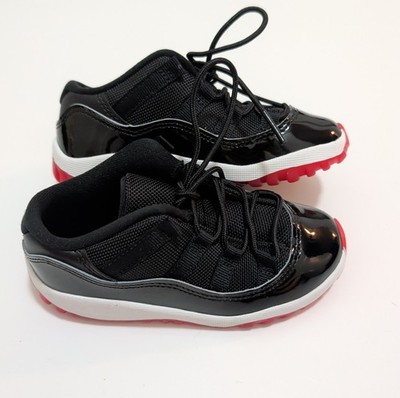 Nike Air Jordan 11 Retro Low BT Black Sneaker FV5120-006 Youth Size 9C
