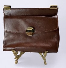 Vintage Triangle New York Leather Brown Purse Handbag