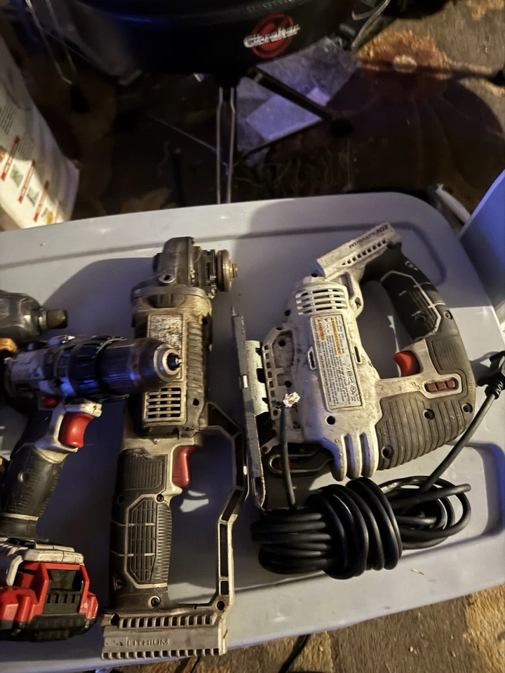 Porter Cable And Bostich Tools One Grinder 1 Impact Driver 1 Jigsaw 1 Drill  - Image 3 of 4