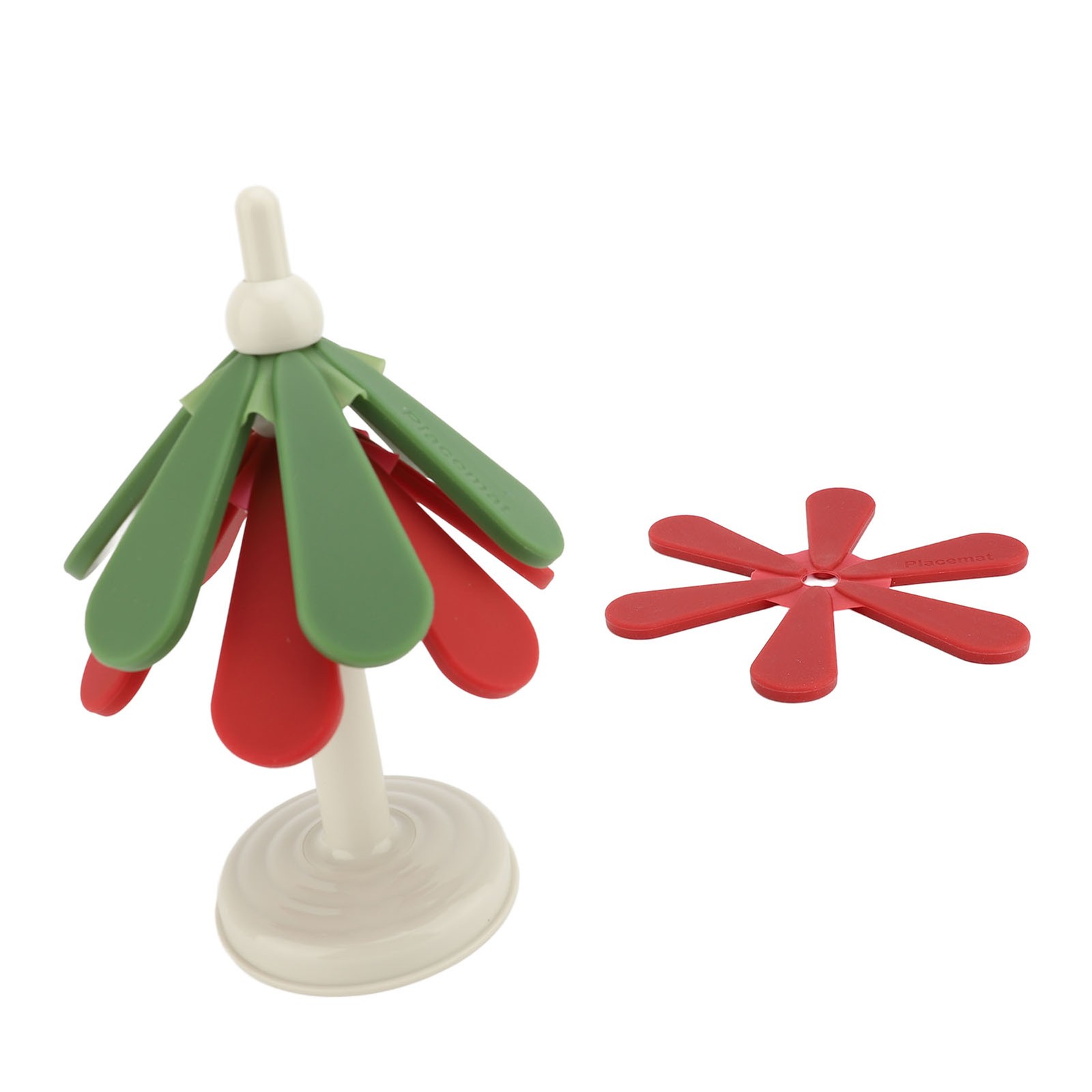 Tree Shape Trivet Set Silicone Anti Scald Foldable Insulated Coasters Cup Mats