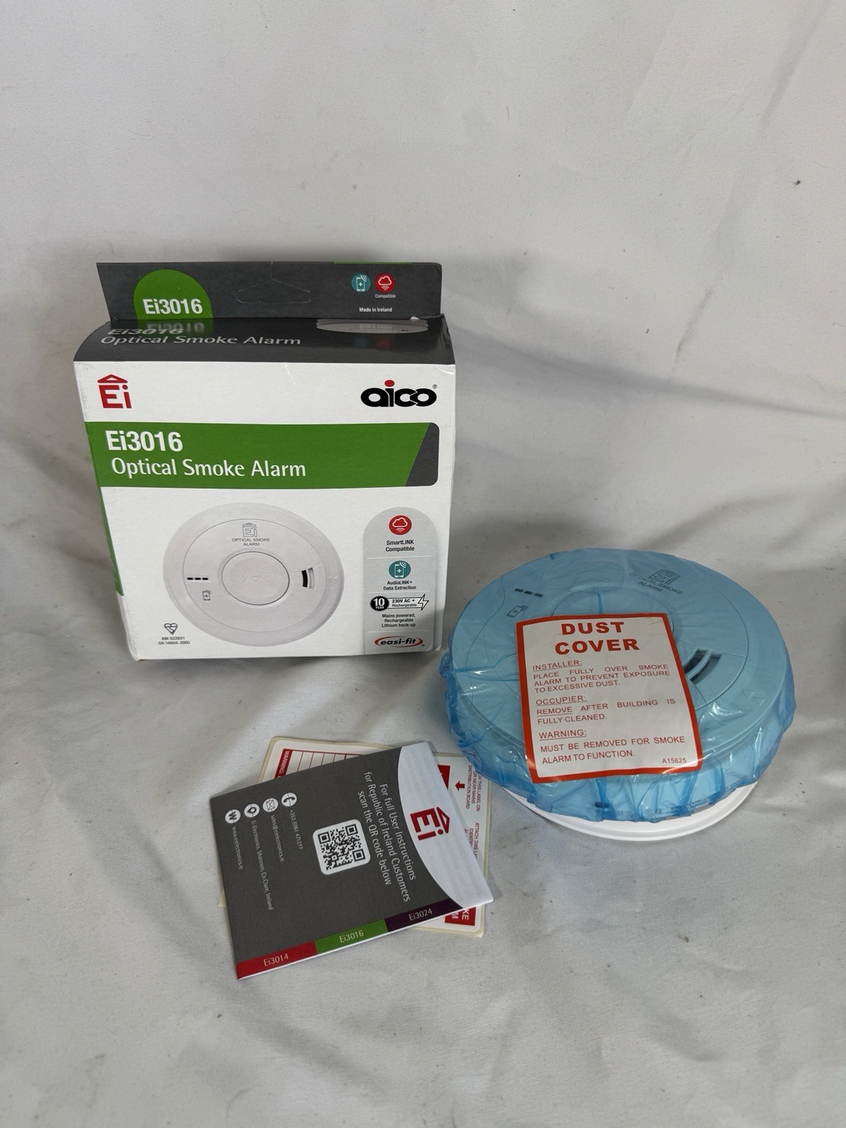 Aico Ei3016 Optical Smoke Alarm | Mains Powered/Battery back up expiry Sep/33