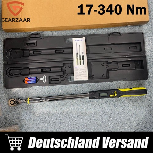17-340 Nm Digitaler Drehmomentschlüssel 1/2" Drehmoment Werkzeug Auto KFZ - Bild 1 von 9