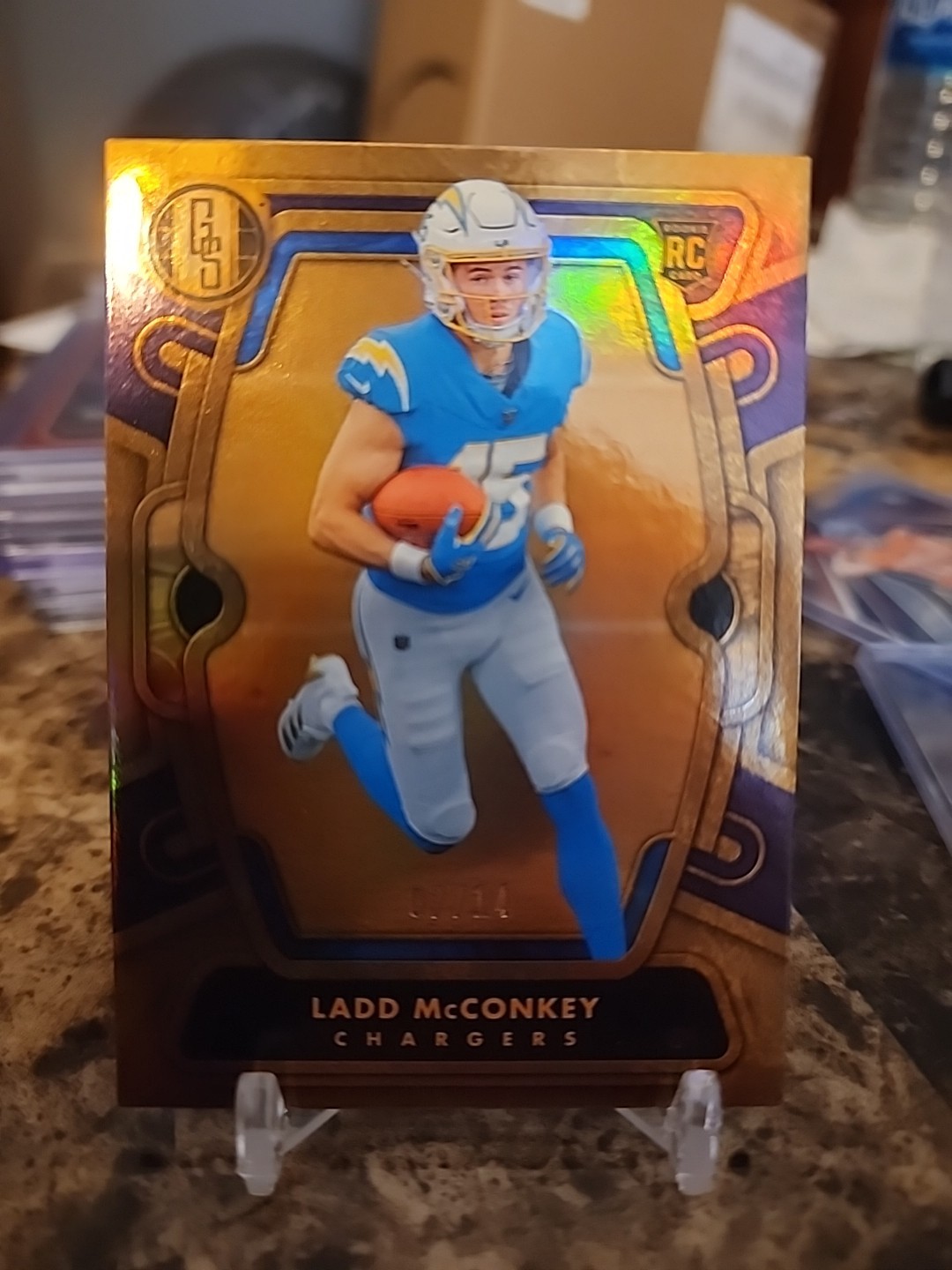 2024 Panini Gold Standard - Ladd McConkey Standard Violet Rookie/14 FOTL