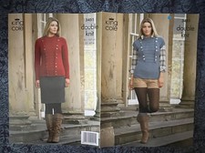 Pre-owned Knitting Pattern - King Cole 3451 - Ladies Sweater & Top - 32-42” DK