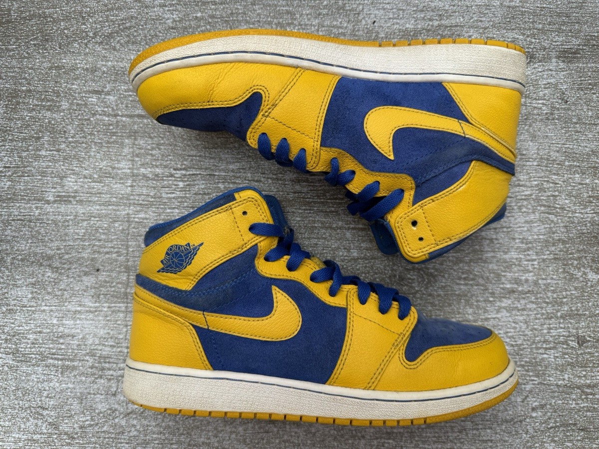 靴 NIKE AIR JORDAN 1 RETRO HIGH OG Laney Nike Air Jordan 1 OG Retro High Laney Shoes Blue Yellow