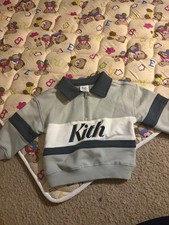 KITH BABY NELSON QUARTER ZIP RUGBY - PACIFY