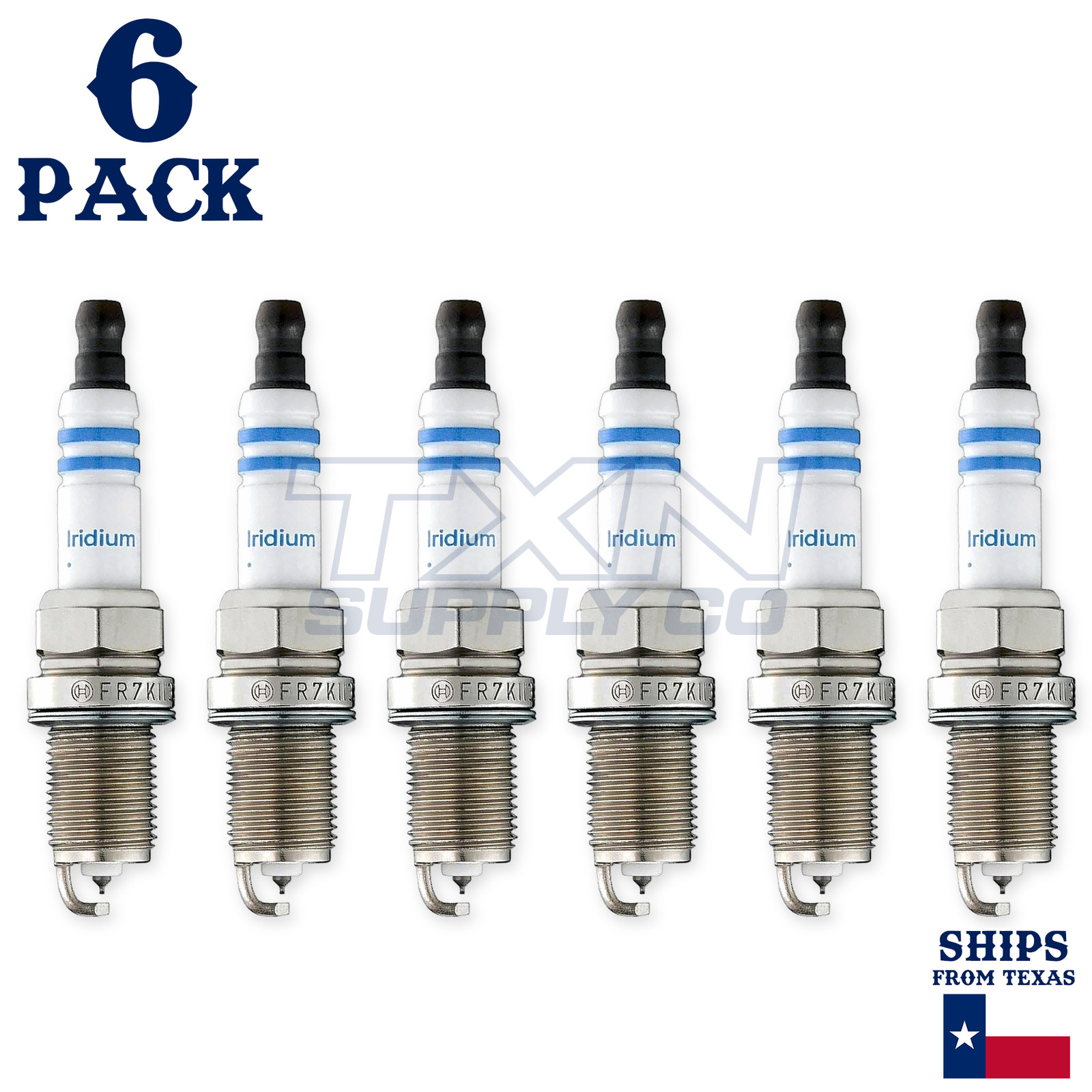 6 Pack Bosch 9603 FR7KII33X Double Iridium Spark Plugs
