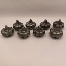Pumpkin Place Card Holders Silver Tone Metal ...