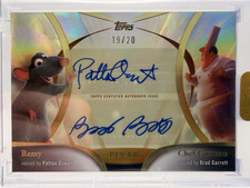  Pixar Gold /20 Duo Autograph Remy Chef Gusteau Ratatouille Patton Oswalt 