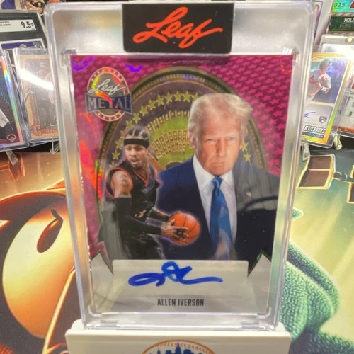 ALLEN IVERSON 2026 LEAF METAL PRESIDENTS DAY Auto #BA-API1 1/1 NBA BASKETBALL