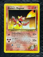 Blaine's Magmar 37/132 Gym Heroes Series Uncommon Basic Pokemon Card 2000 NM