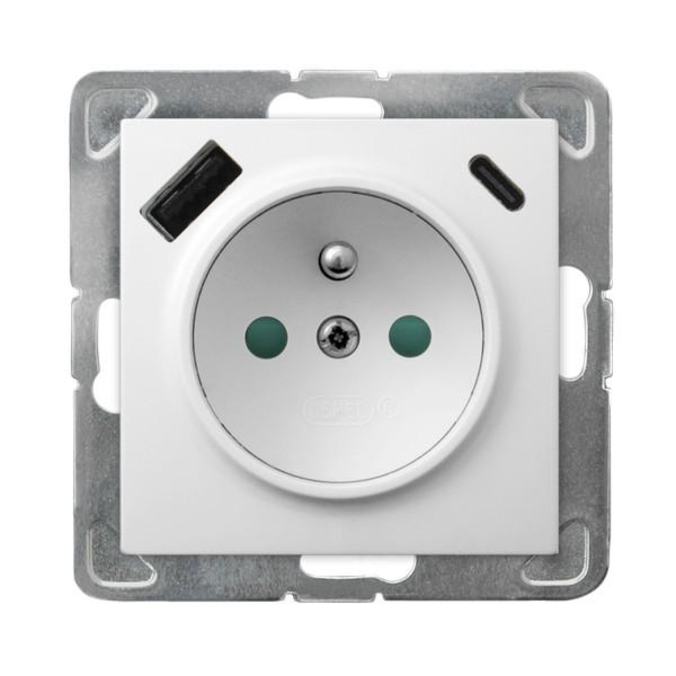 Single Socket with Grounding with IMPRESSION GP-1YZPUSBAC/m/00