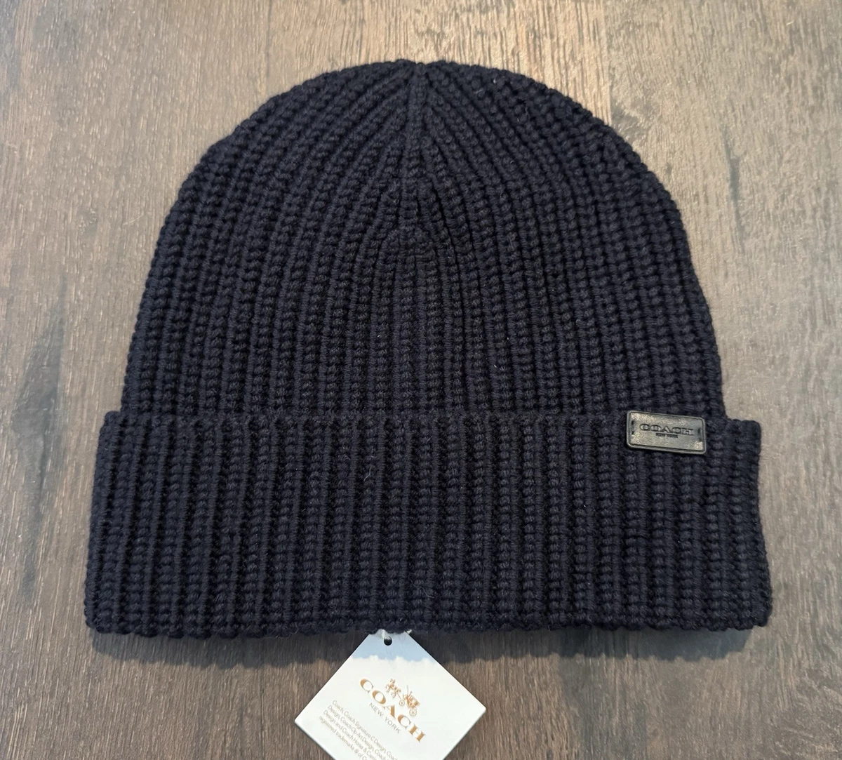 Coach Black/Silver Knit Beanie Hat sz OS $_57.JPG?set_id=880000500F main image 2