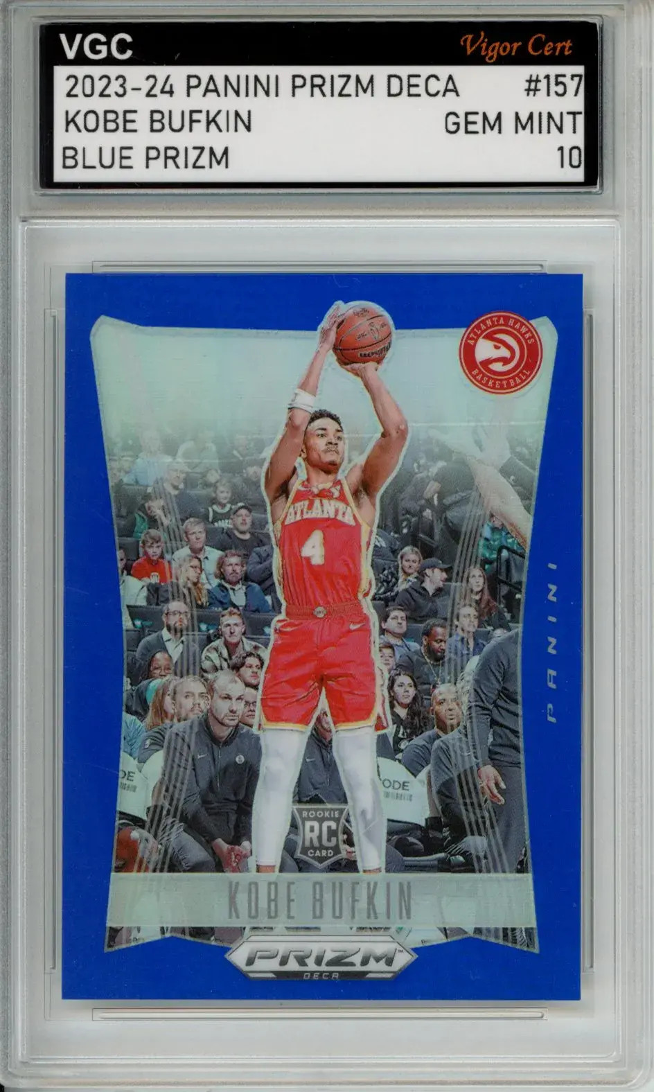 2023-24 PRIZM DECA BLUE PRIZM KOBE BUFKIN /149 ROOKIE RC VGC GEM MINT 10 J83